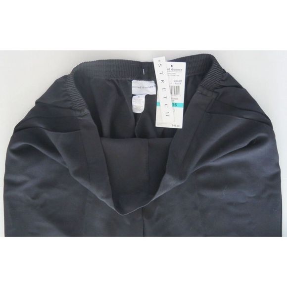 Alfred Dunner 20109 001 Women's Sz 16 Black Proportioned Medium Length Pants - Picture 4 of 8